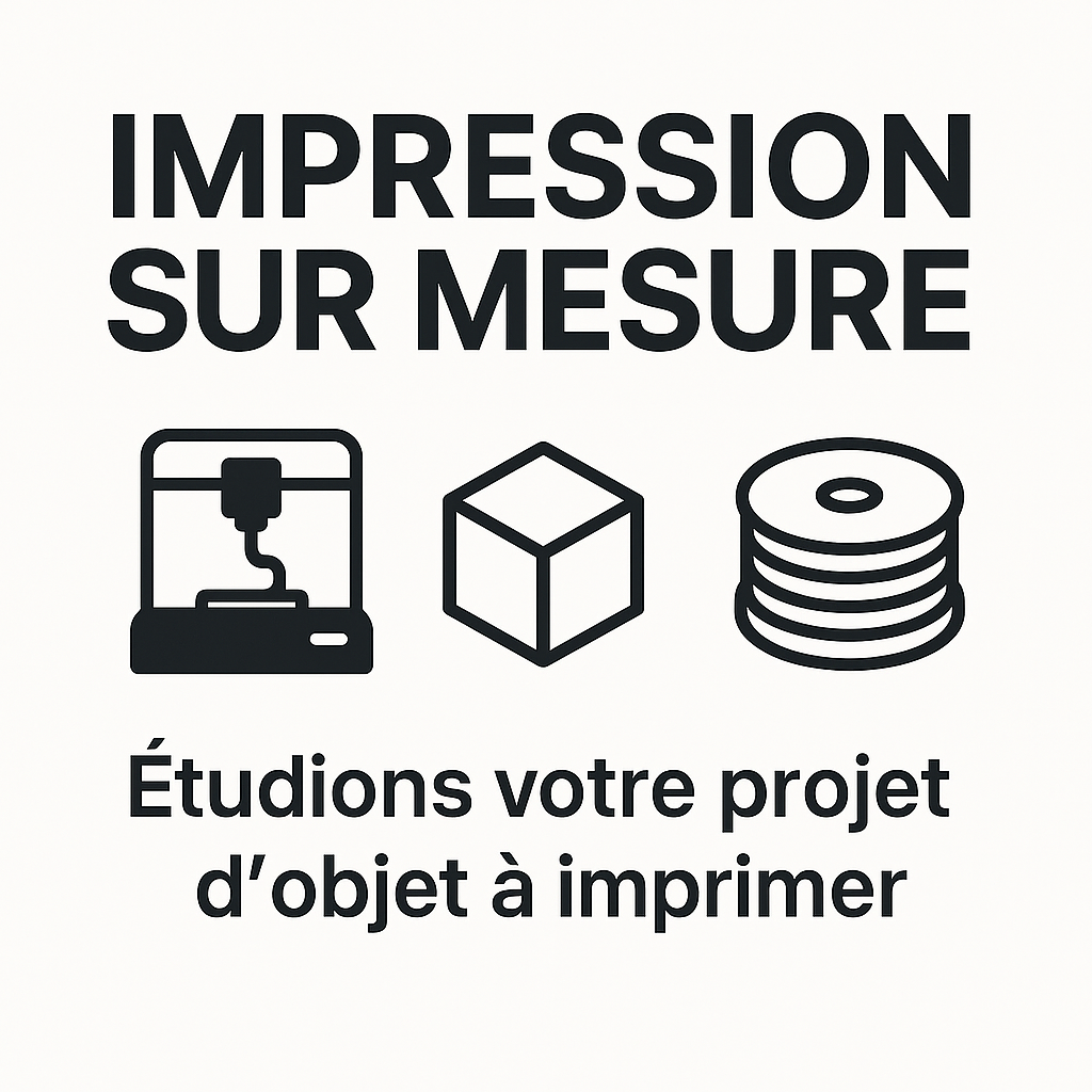 Impression 3D sur demande – Objet personnalisé