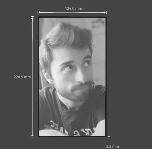 Photo pour Lightbox - Sans cadre - Blanc Sculpté