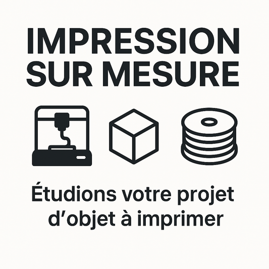 Impression 3D sur demande – Objet personnalisé